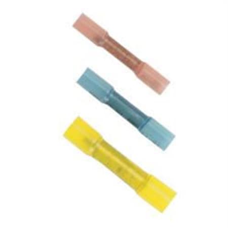 Backseat Butt Splice Wire Connector, 10 AWG Max, Yellow, Cross-Linked Polyolefin Insulation BA3275843